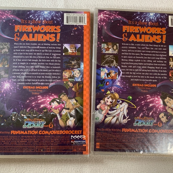 Oh!-Edo Rocket Part 1 & 2 DVD New Sealed Anime - Picture 2 of 3